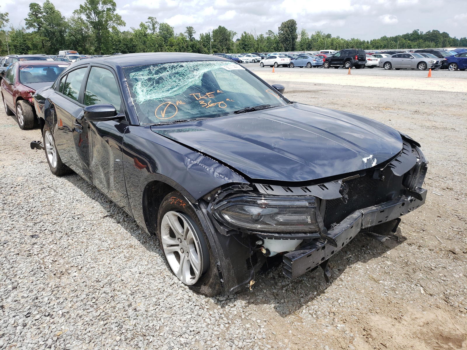 DODGE CHARGER SX 2019 with VIN 2C3CDXBG0KH644332 - Photo from auction