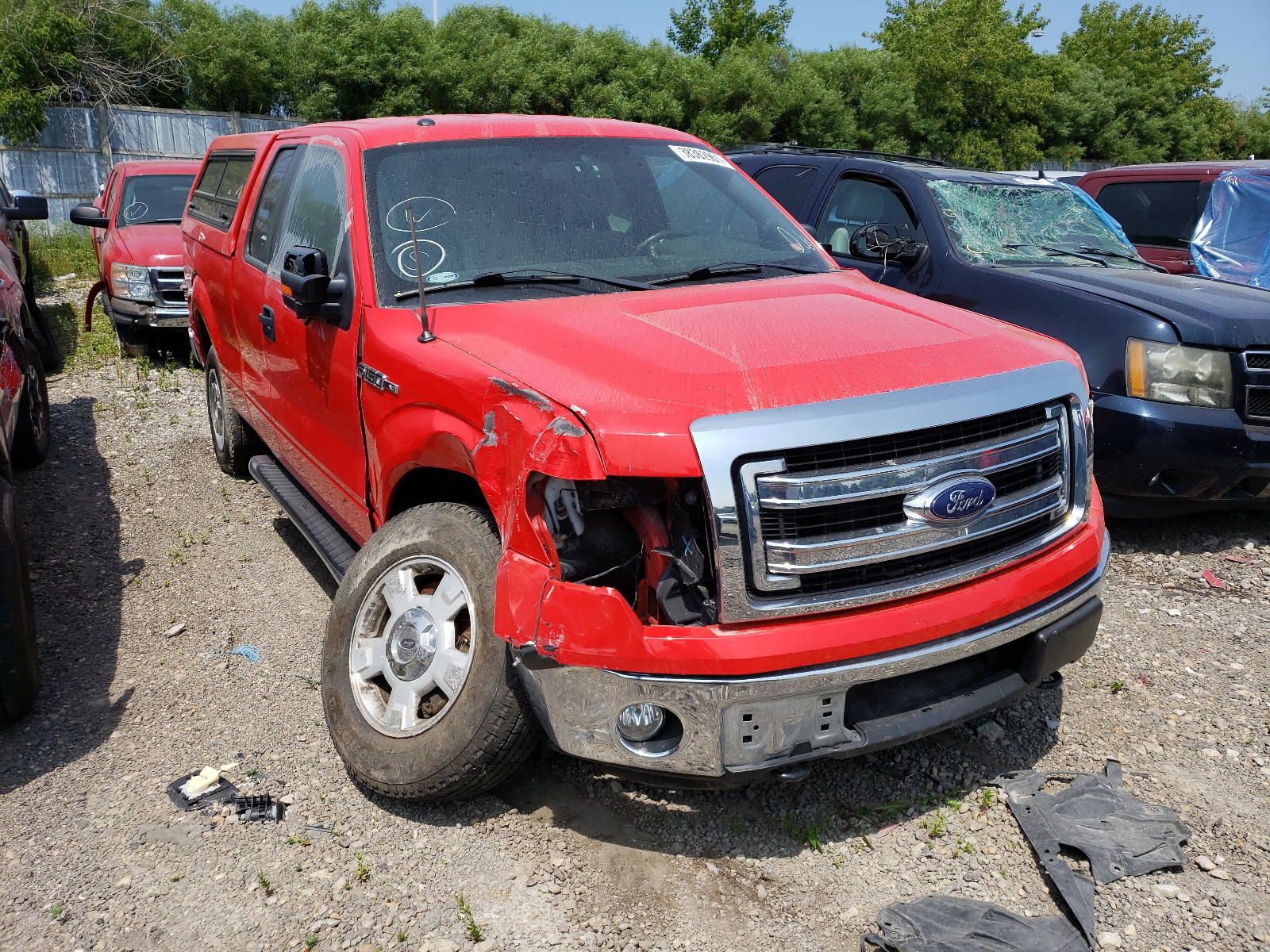 FORD F150 SUPER 2014 with VIN 1FTFX1EF2EKF70621 - Photo from auction