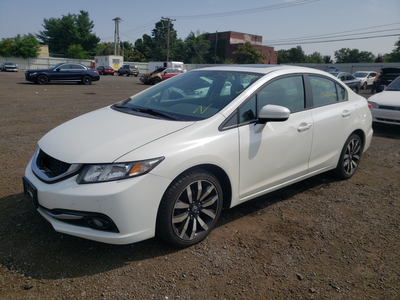 Photo 2 from auction – 2014 HONDA CIVIC EXL with VIN 19XFB2F90EE225748