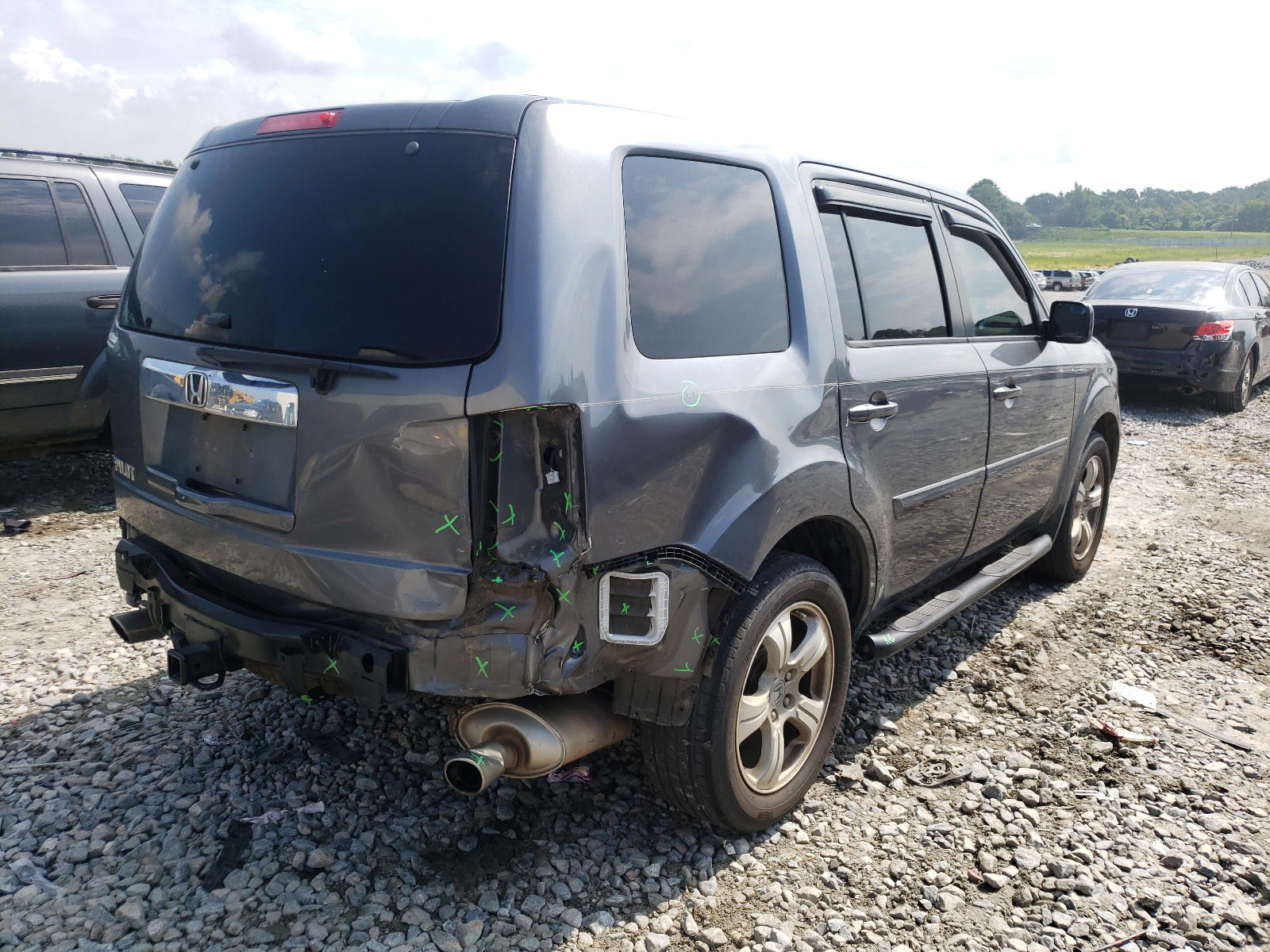 Photo 4 from auction – 2013 HONDA PILOT EXLN with VIN 5FNYF3H71DB026652