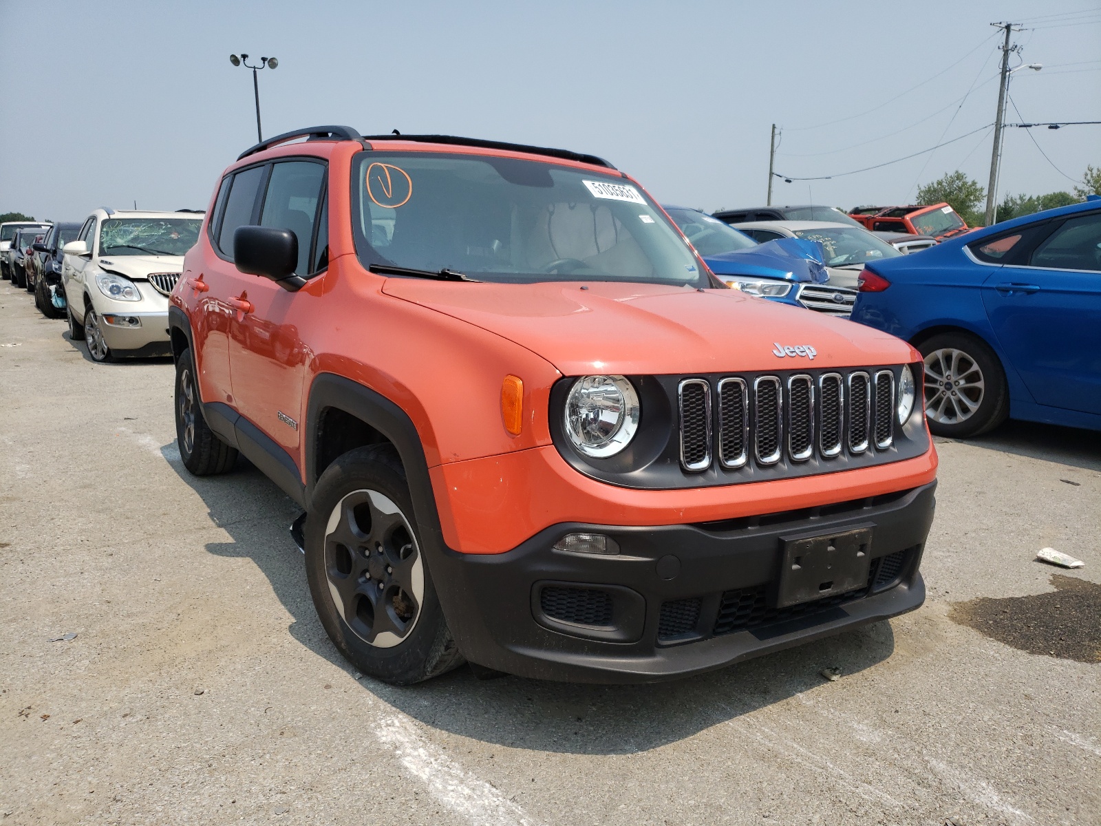 Photo 1 from auction – 2017 JEEP RENEGADE S with VIN ZACCJAAB0HPG01401