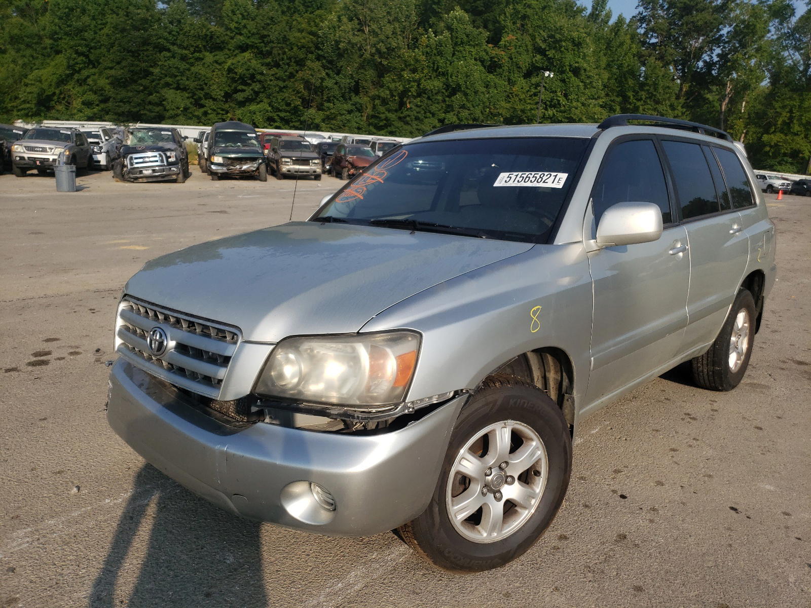 Photo 2 from auction – 2003 TOYOTA HIGHLANDER with VIN JTEGF21A830120936