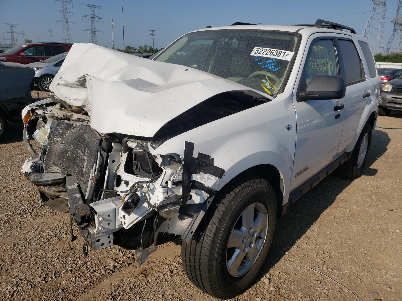 Photo 2 from auction – 2008 FORD ESCAPE XLT with VIN 1FMCU03128KC23898