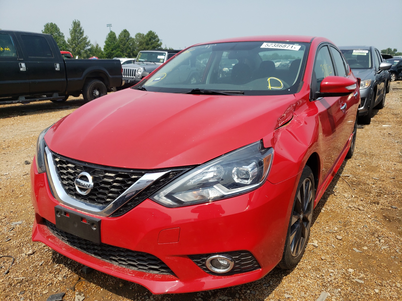 Photo 2 from auction – 2017 NISSAN SENTRA S with VIN 3N1AB7AP9HY336558