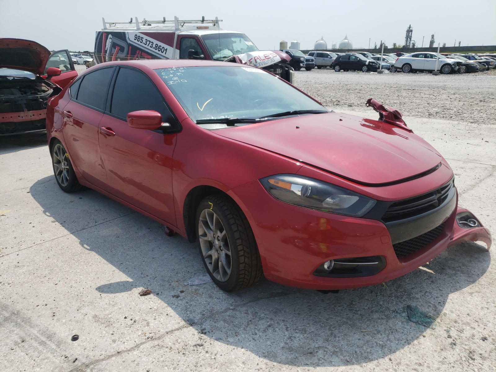 DODGE DART SXT 2015 with VIN 1C3CDFBB9FD117195 - Photo from auction