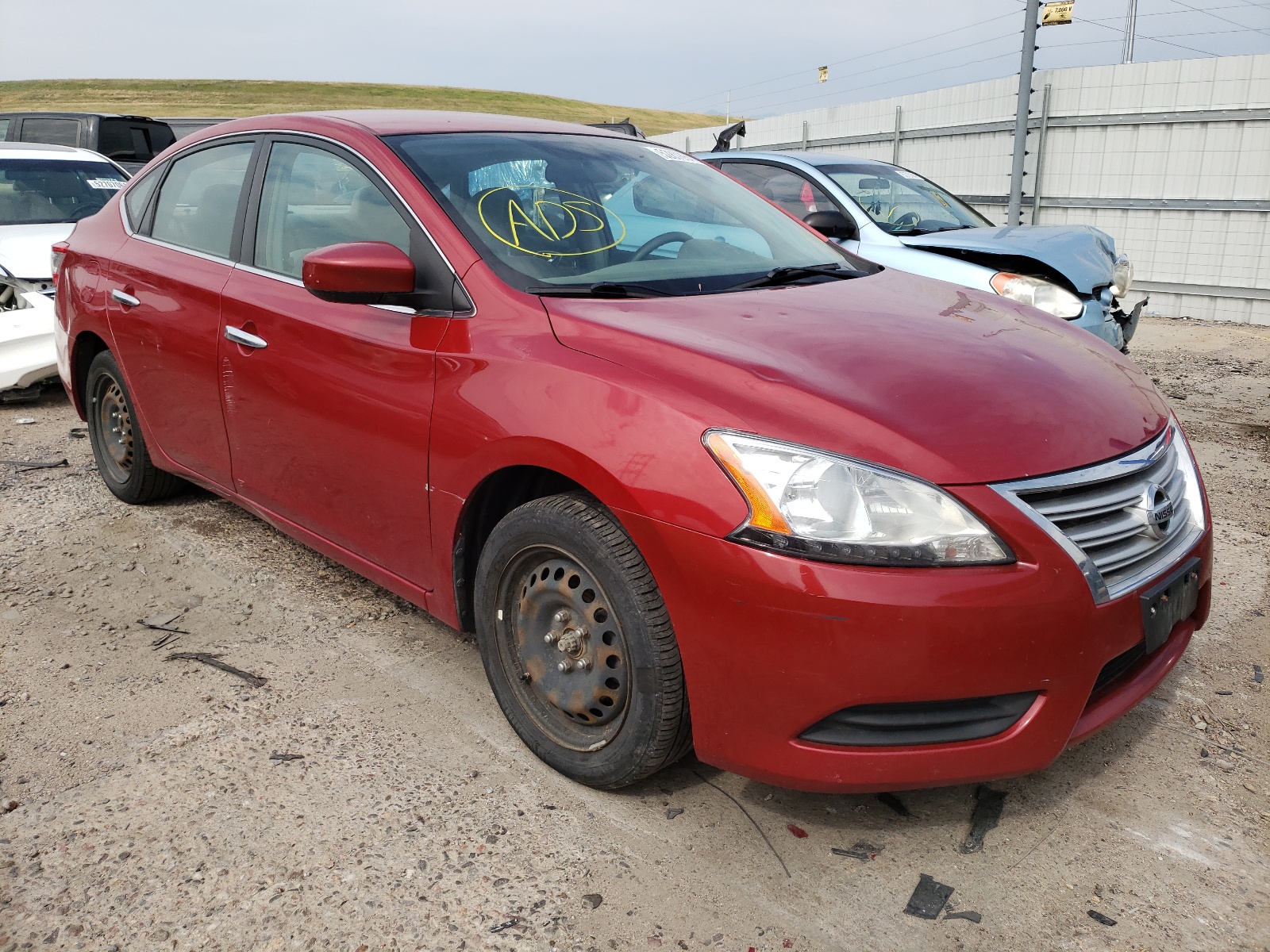 Photo 1 from auction – 2013 NISSAN SENTRA S with VIN 3N1AB7APXDL681587