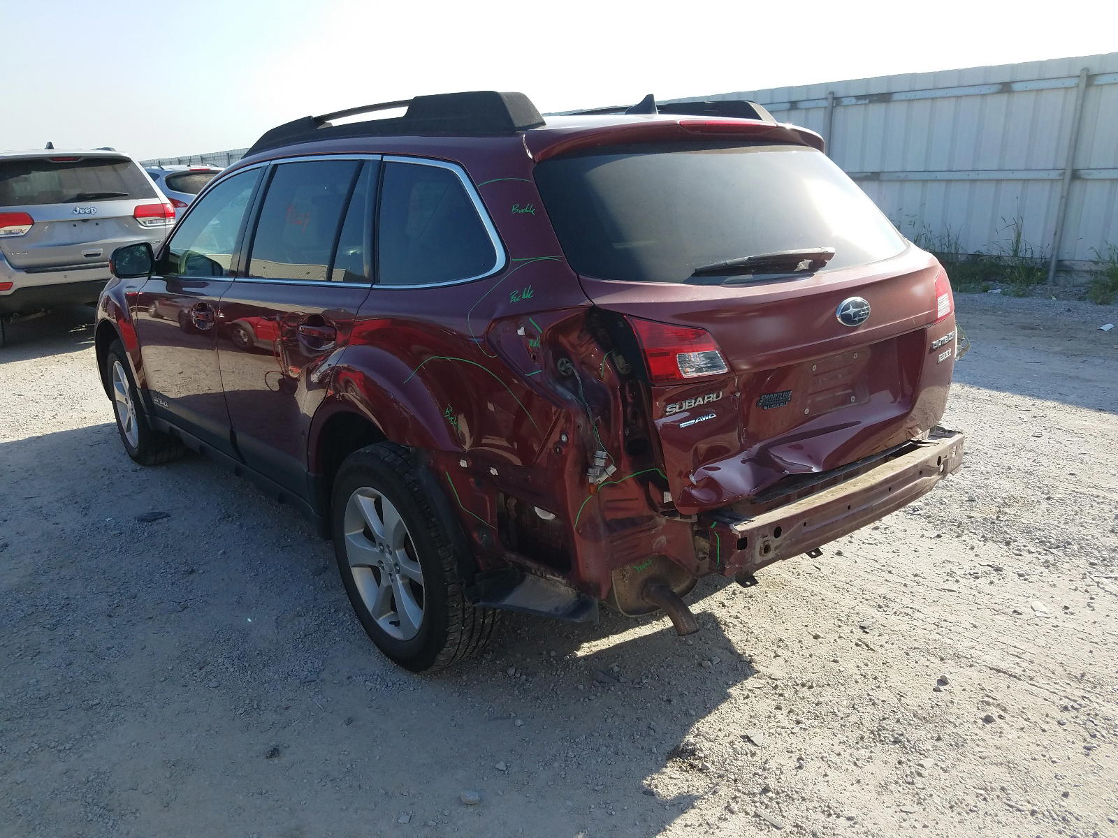 Photo 3 from auction – 2013 SUBARU OUTBACK 2. with VIN 4S4BRBKC9D3278218