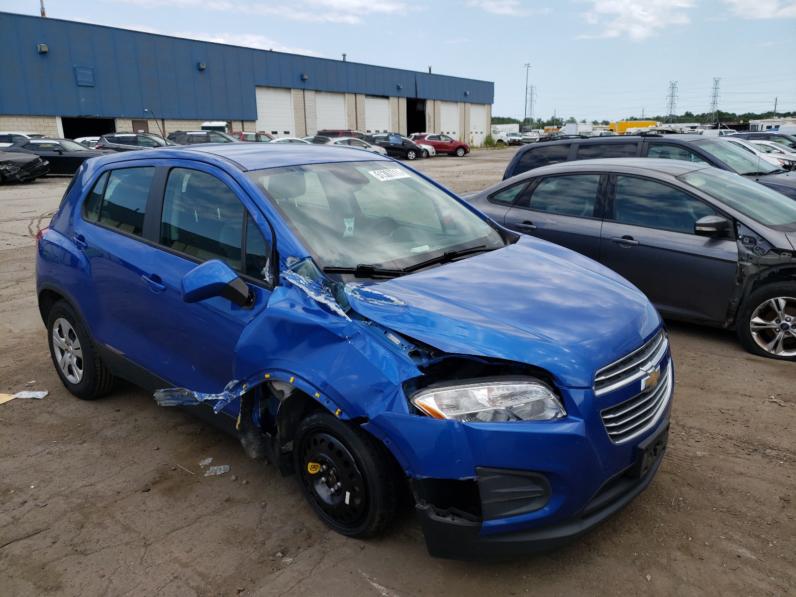 CHEVROLET TRAX LS 2016 with VIN KL7CJKSB0GB661849 - Photo from auction