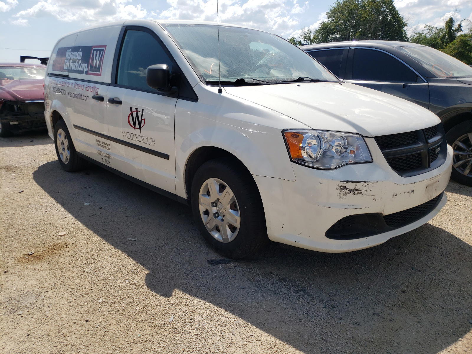 RAM TRADESMAN 2013 with VIN 2C4JRGAG9DR673346 - Photo from auction