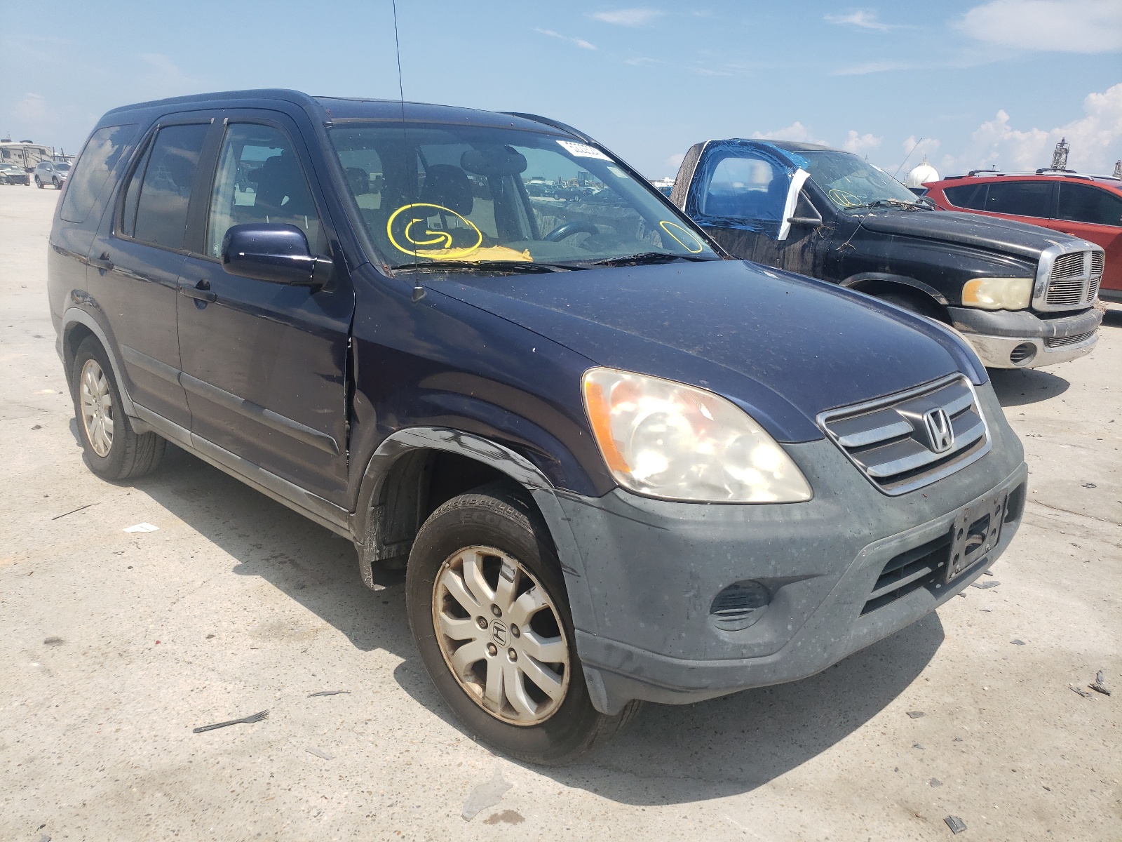 HONDA CR-V EX 2006 with VIN JHLRD78886C011210 - Photo from auction