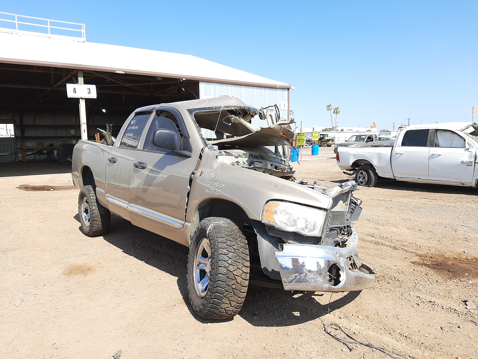 DODGE RAM 1500 S 2004 with VIN 1D7HU18N54S674514 - Photo from auction
