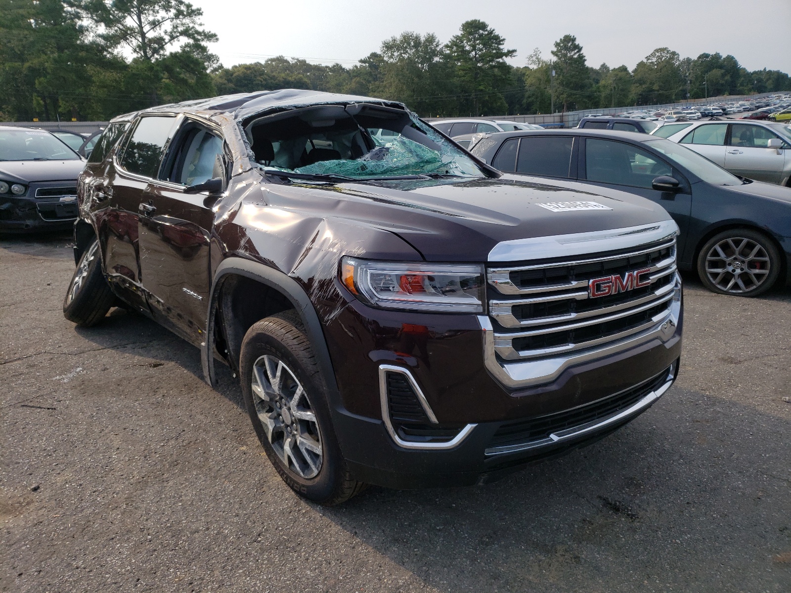 Photo 1 from auction – 2021 GMC ACADIA SLE with VIN 1GKKNKLA6MZ163185