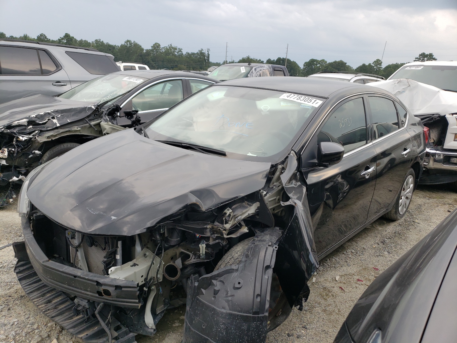 Photo 2 from auction – 2019 NISSAN SENTRA S with VIN 3N1AB7AP1KY253116