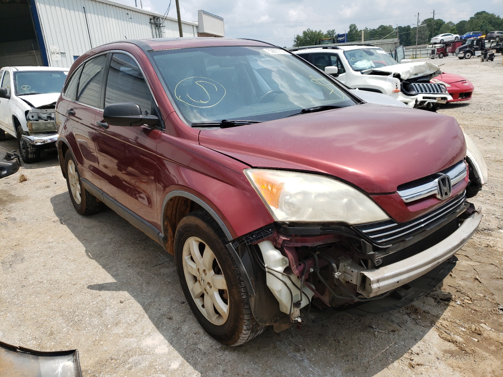 HONDA CRV 2007 with VIN JHLRE38597C010192 - Photo from auction