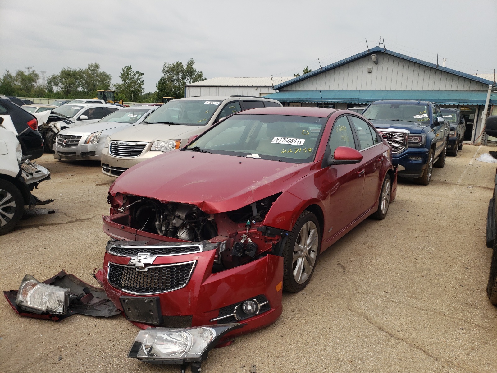 Photo 2 from auction – 2012 CHEVROLET CRUZE LTZ with VIN 1G1PH5SC6C7227158