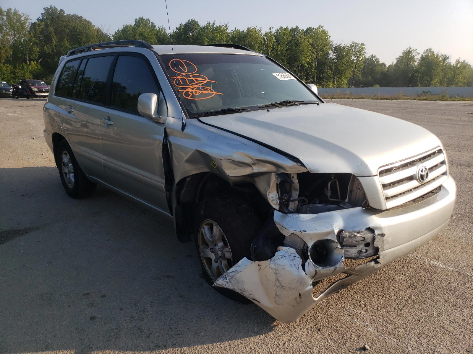 TOYOTA HIGHLANDER 2003 with VIN JTEGF21A830120936 - Photo from auction