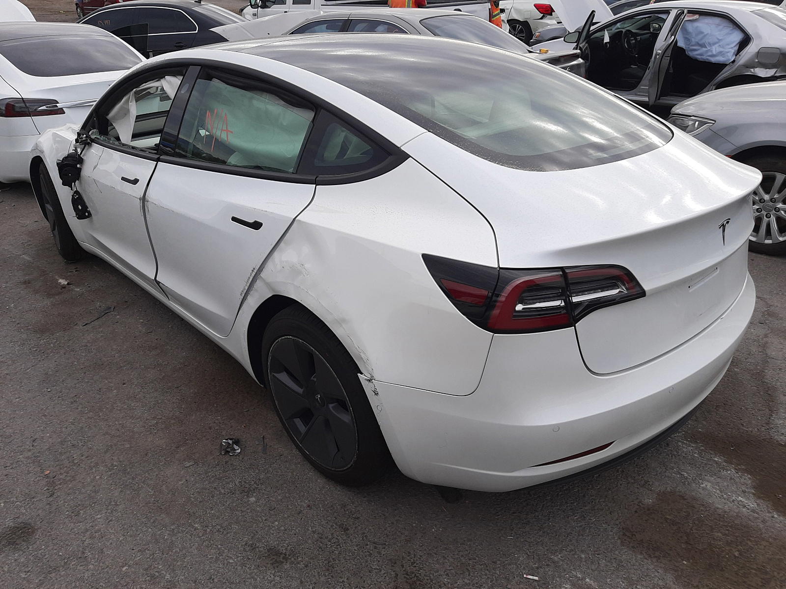 Photo 3 from auction – 2021 TESLA MODEL 3 with VIN 5YJ3E1EA1MF921592