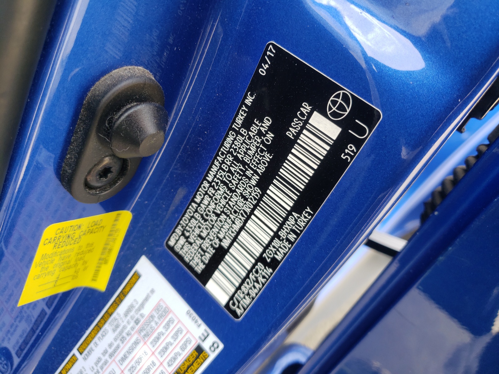 Photo 10 from auction – 2018 TOYOTA C-HR with VIN NMTKHMBX7JR012159