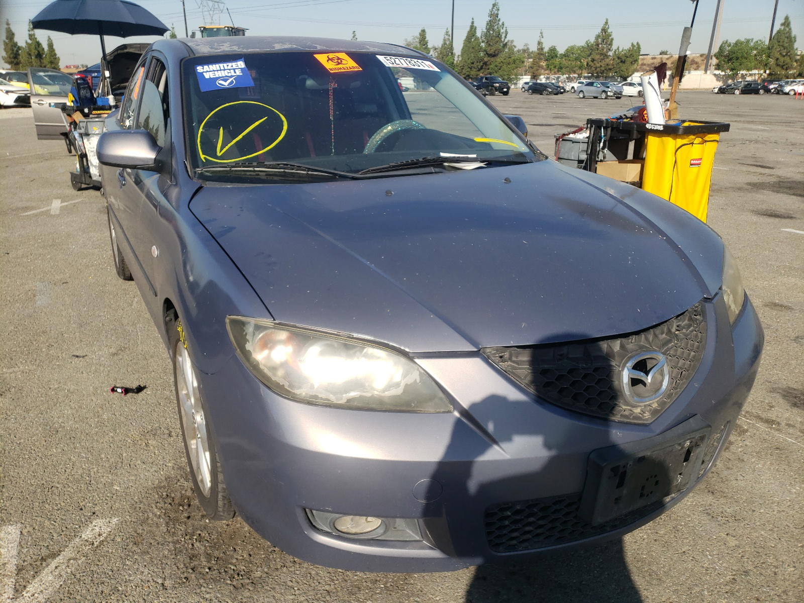 MAZDA 3 I 2008 with VIN JM1BK32G581143725 - Photo from auction