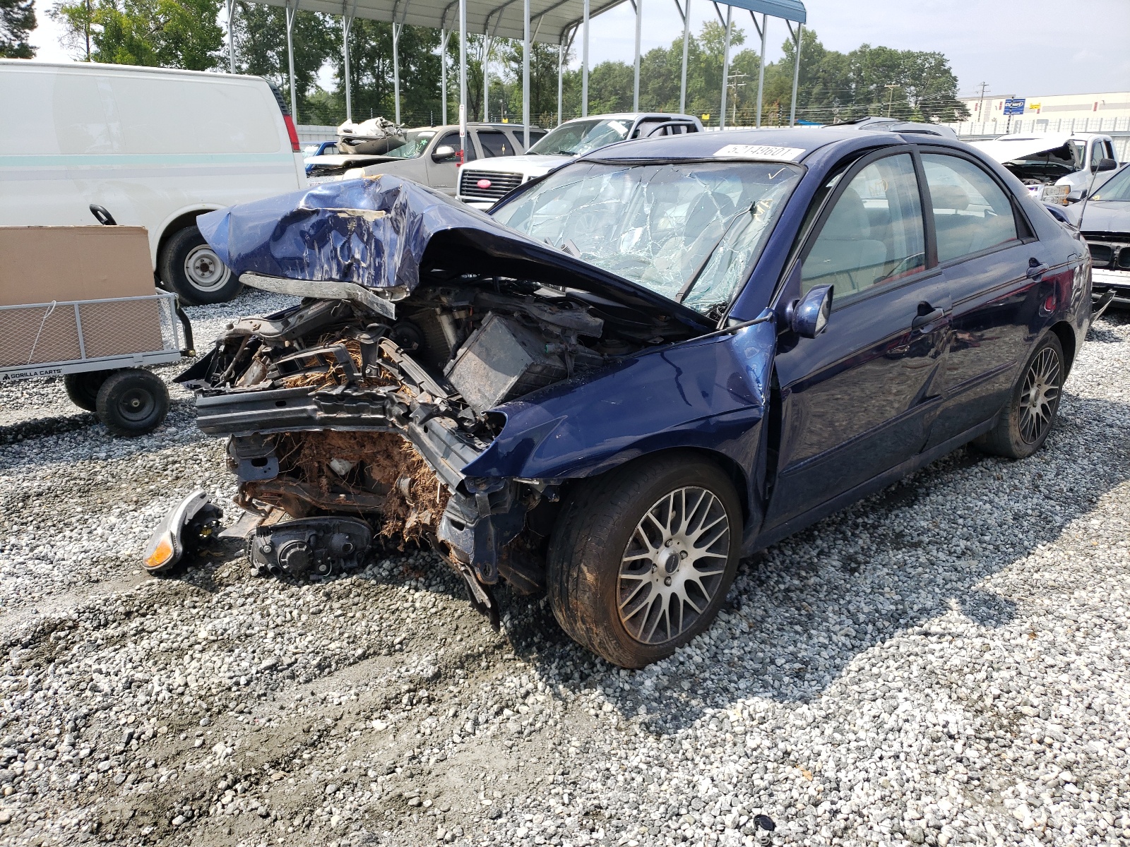 Photo 2 from auction – 2006 KIA SPECTRA LX with VIN KNAFE121965367401