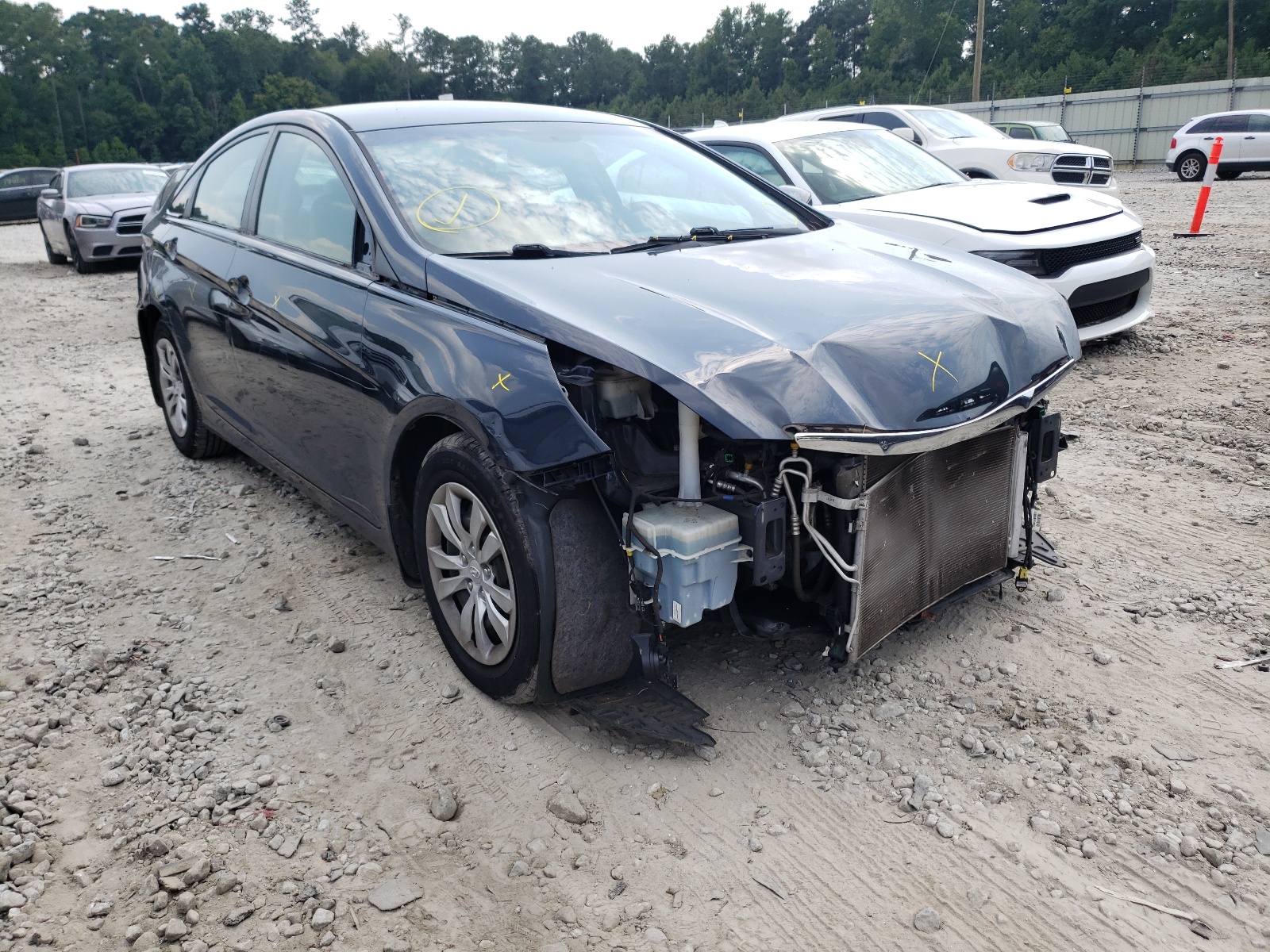 HYUNDAI SONATA GLS 2013 with VIN 5NPEB4AC7DH600393 - Photo from auction