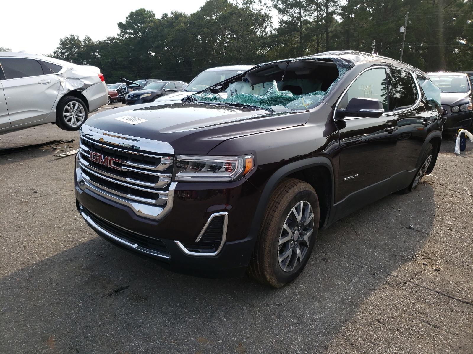 Photo 2 from auction – 2021 GMC ACADIA SLE with VIN 1GKKNKLA6MZ163185