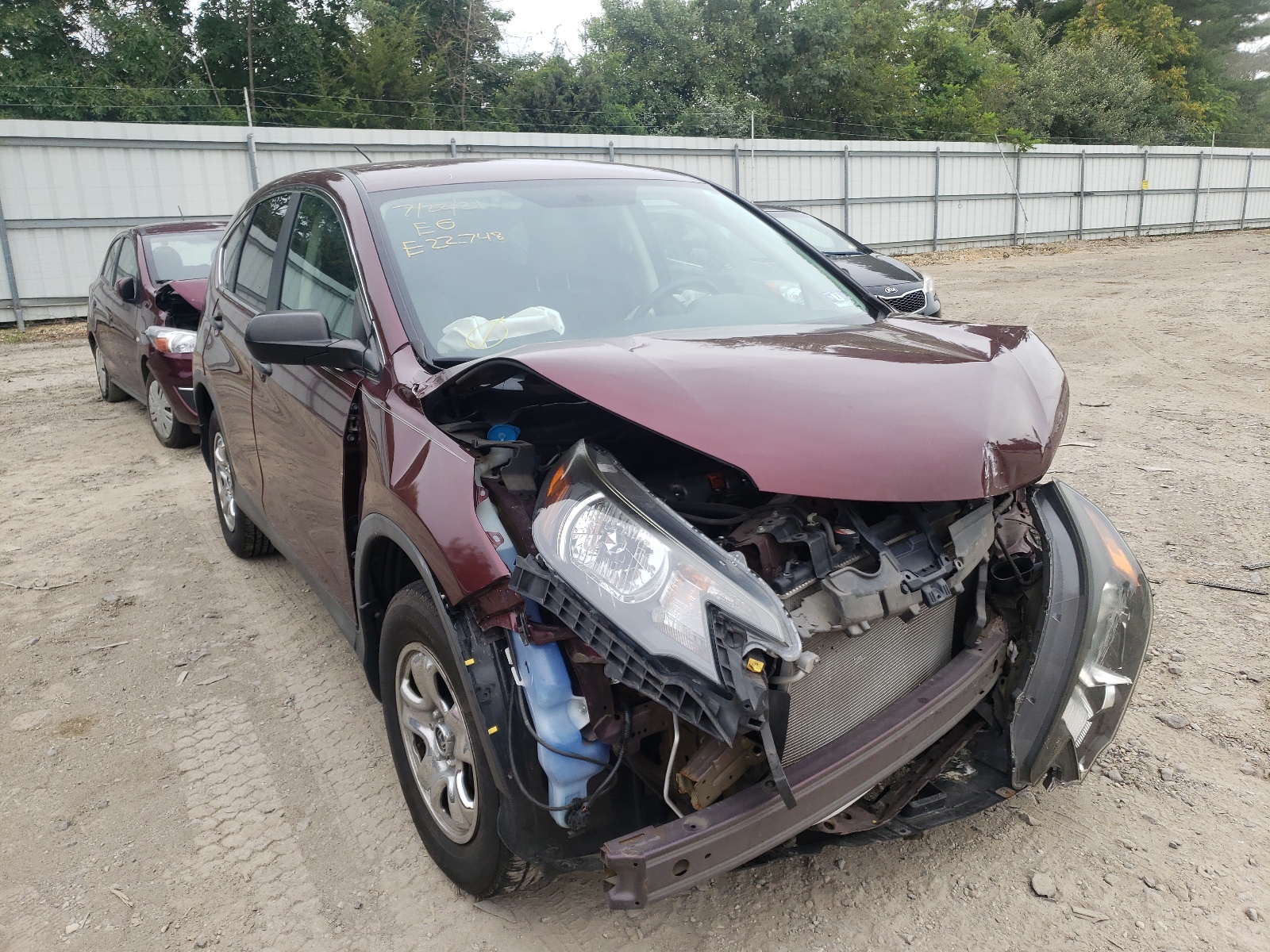 HONDA CR-V LX 2012 z numerem VIN 5J6RM4H30CL061007 - Zdjęcie z aukcji