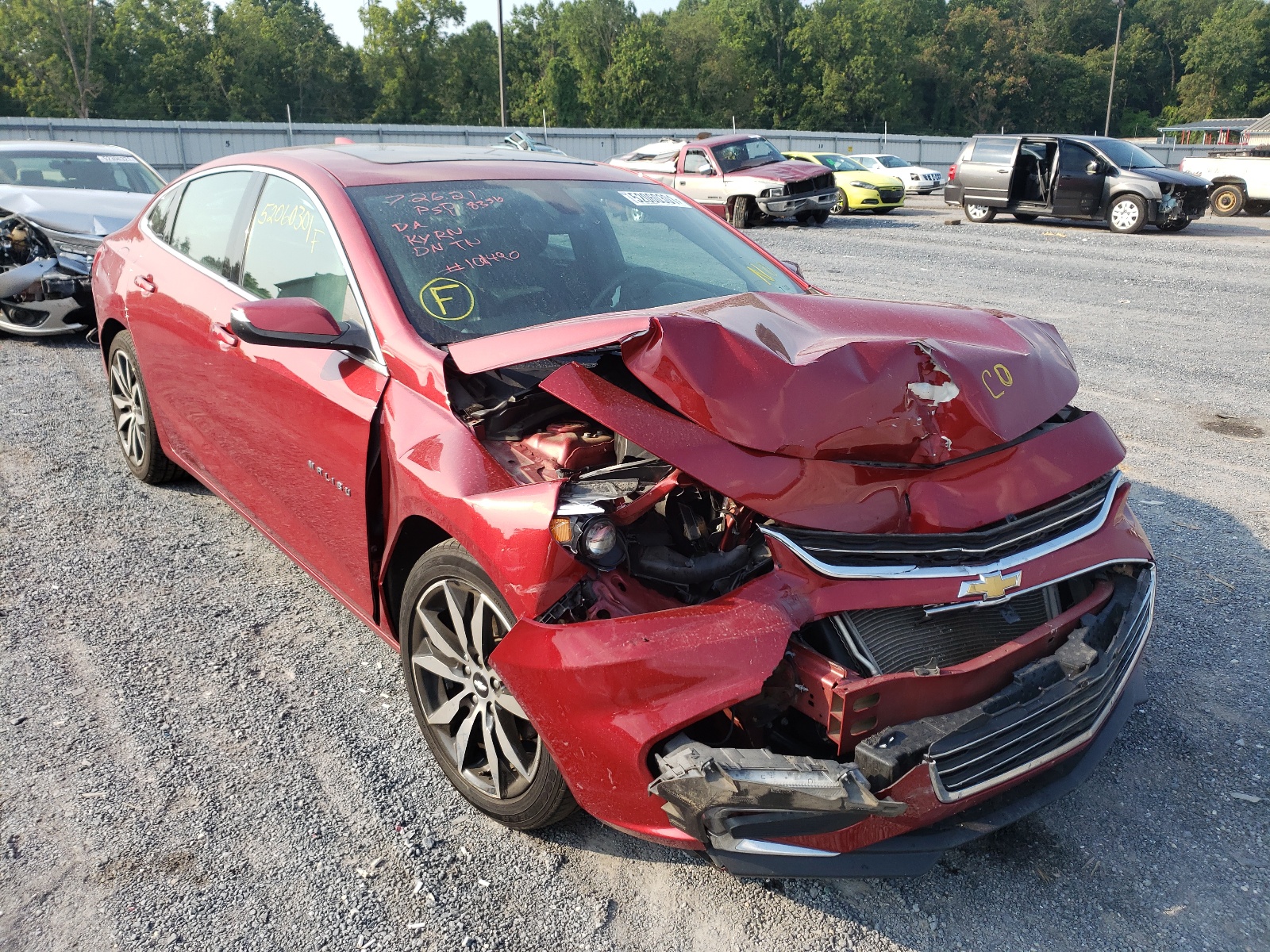 CHEVROLET MALIBU LT 2016 with VIN 1G1ZE5ST9GF255937 - Photo from auction
