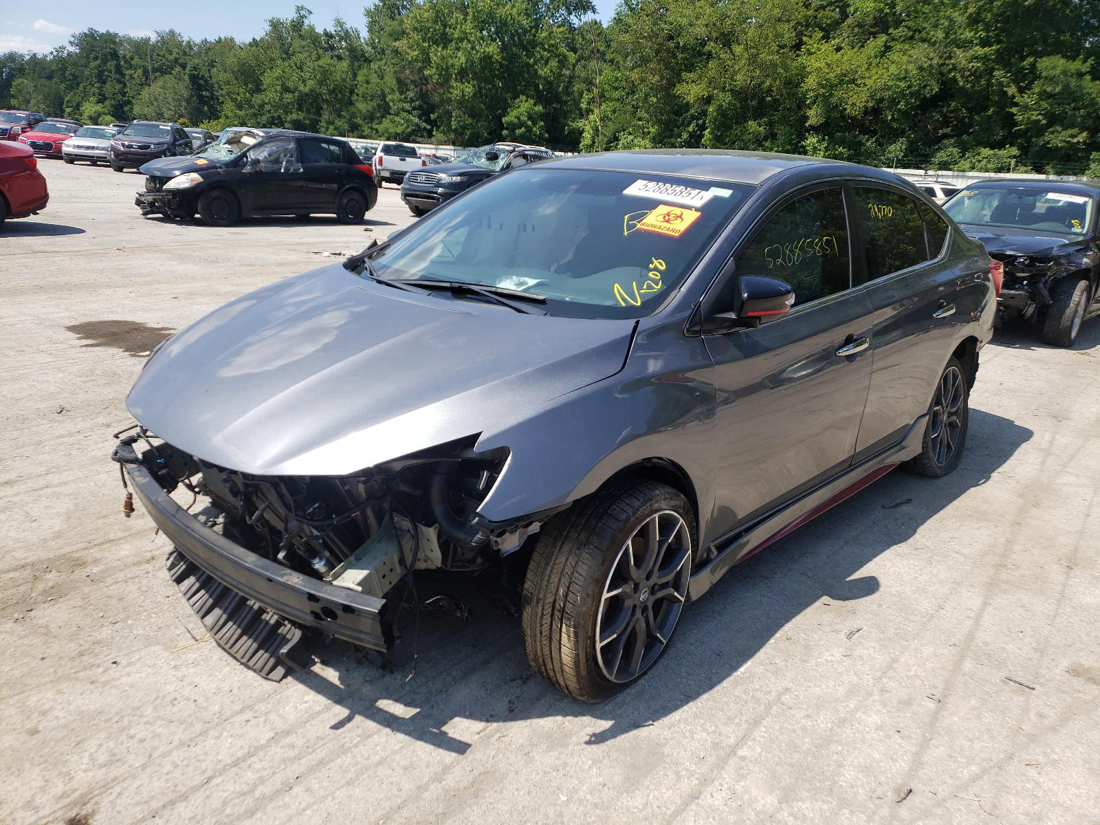Photo 2 from auction – 2017 NISSAN SENTRA SR with VIN 3N1CB7AP1HY359471