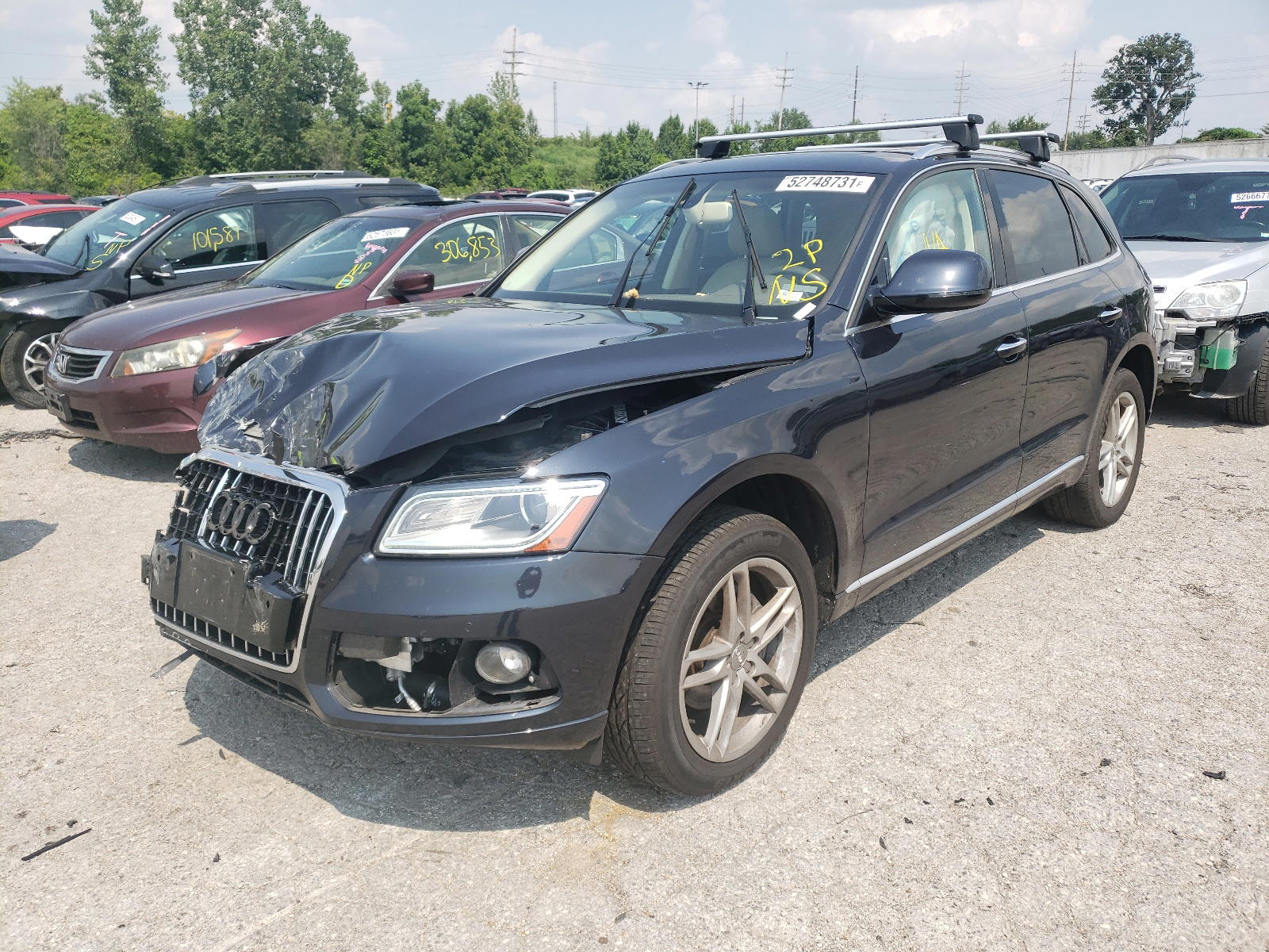 Photo 2 from auction – 2017 AUDI Q5 PREMIUM with VIN WA1C2AFP0HA100276
