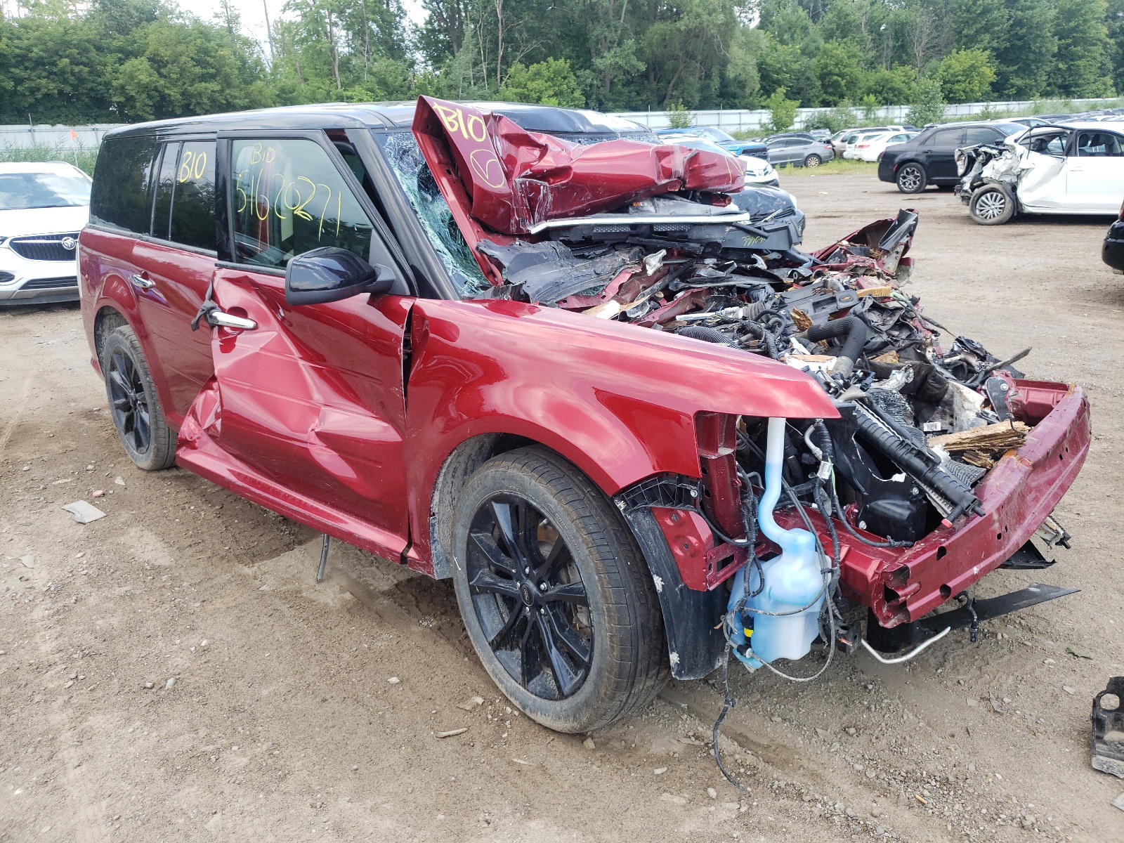 FORD FLEX SEL 2018 with VIN 2FMHK6C81JBA03129 - Photo from auction