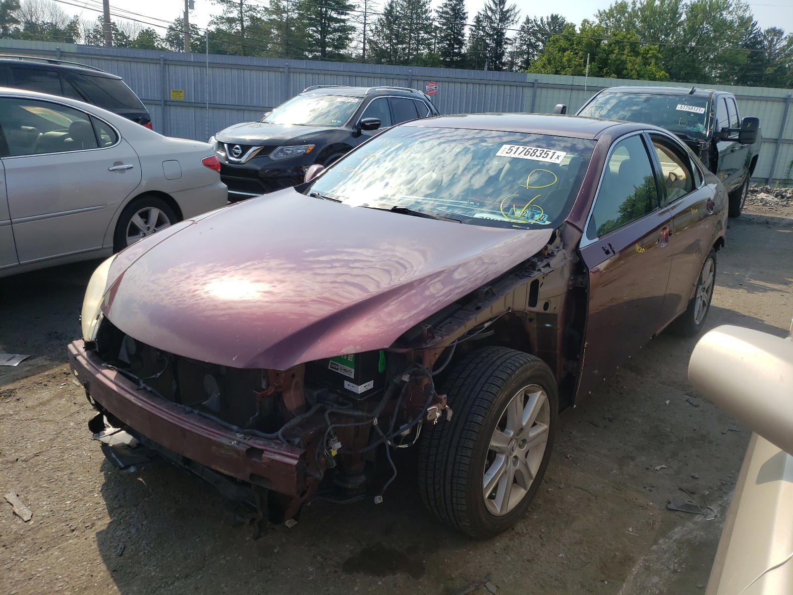 Photo 2 from auction – 2008 LEXUS ES 350 with VIN JTHBJ46G782200602