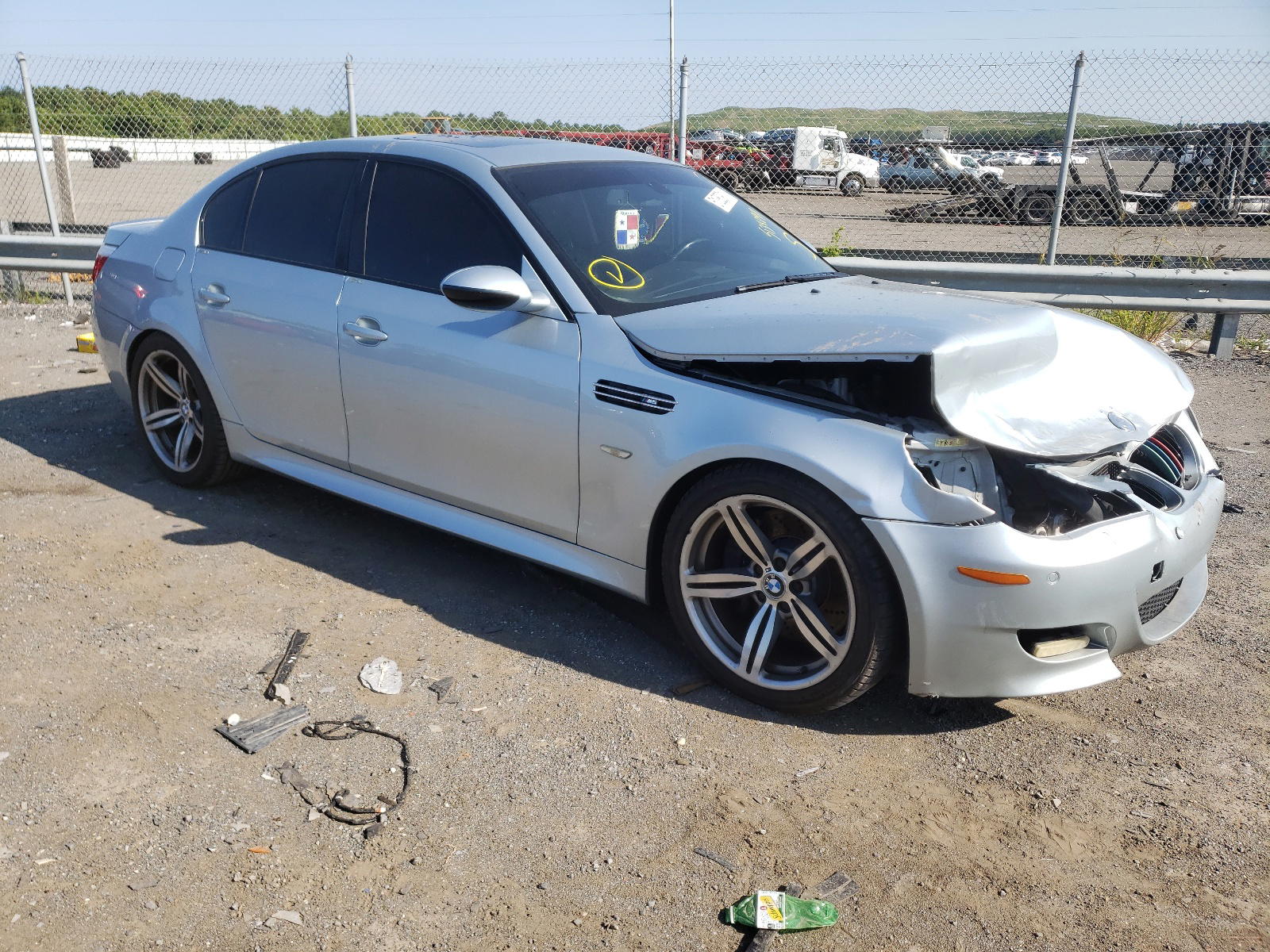 BMW M5 2008 with VIN WBSNB93548CX10324 - Photo from auction
