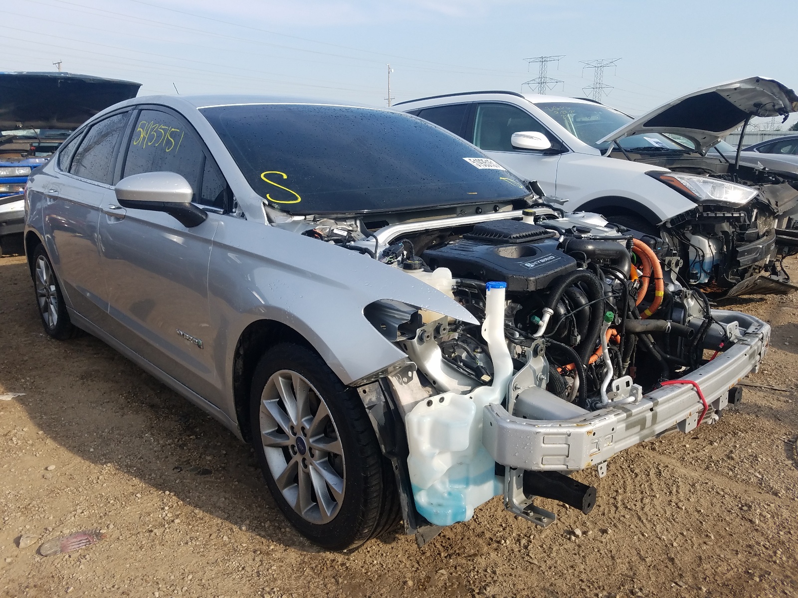 FORD FUSION SE 2017 with VIN 3FA6P0LUXHR358633 - Photo from auction