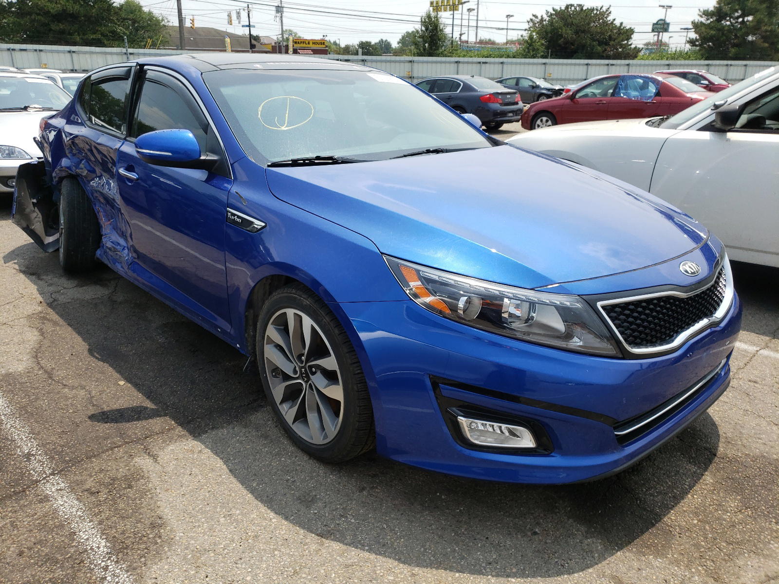 KIA OPTIMA SX 2015 with VIN 5XXGR4A64FG364735 - Photo from auction