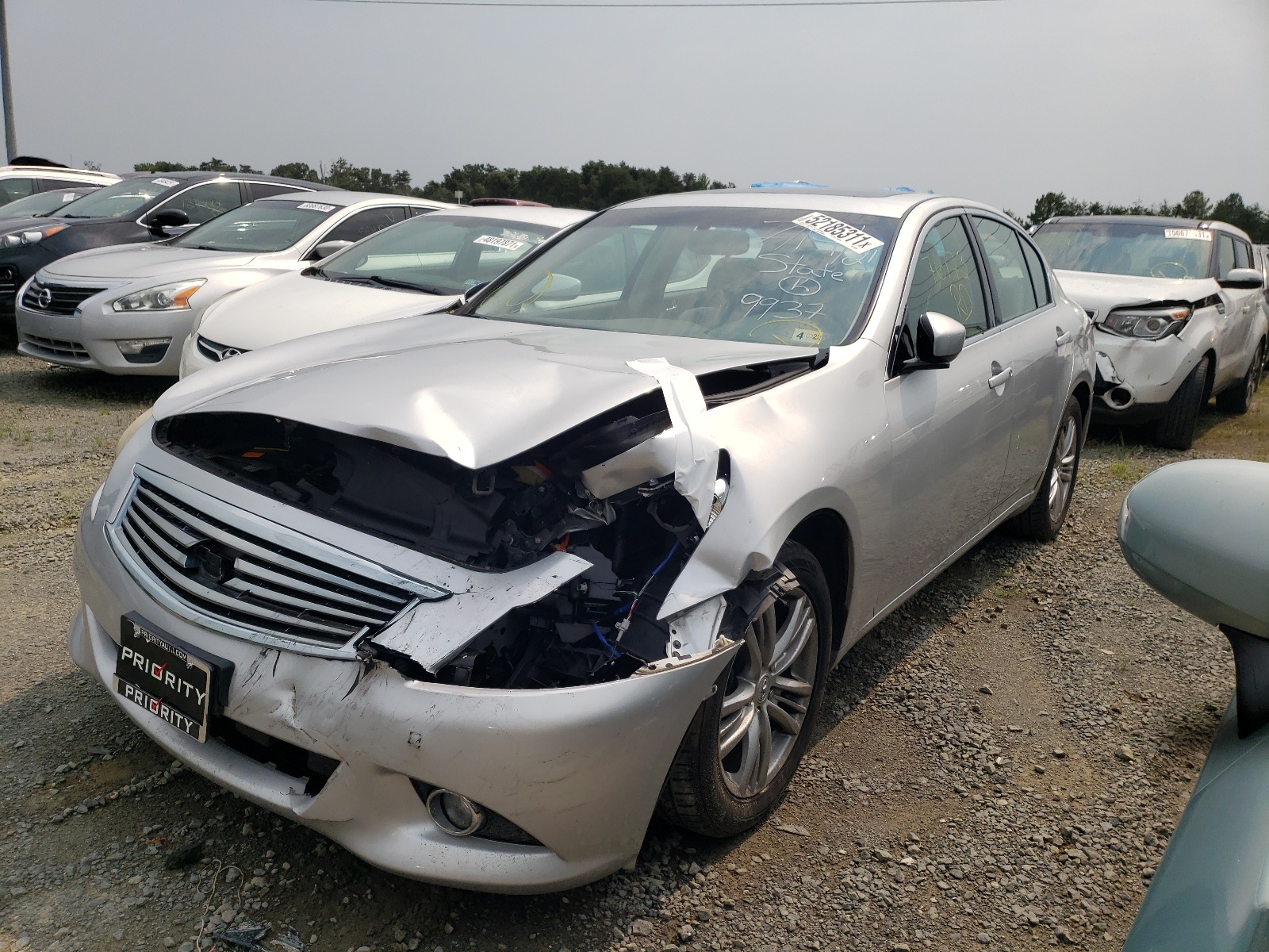 Photo 2 from auction – 2011 INFINITI G25 with VIN JN1DV6ARXBM651802