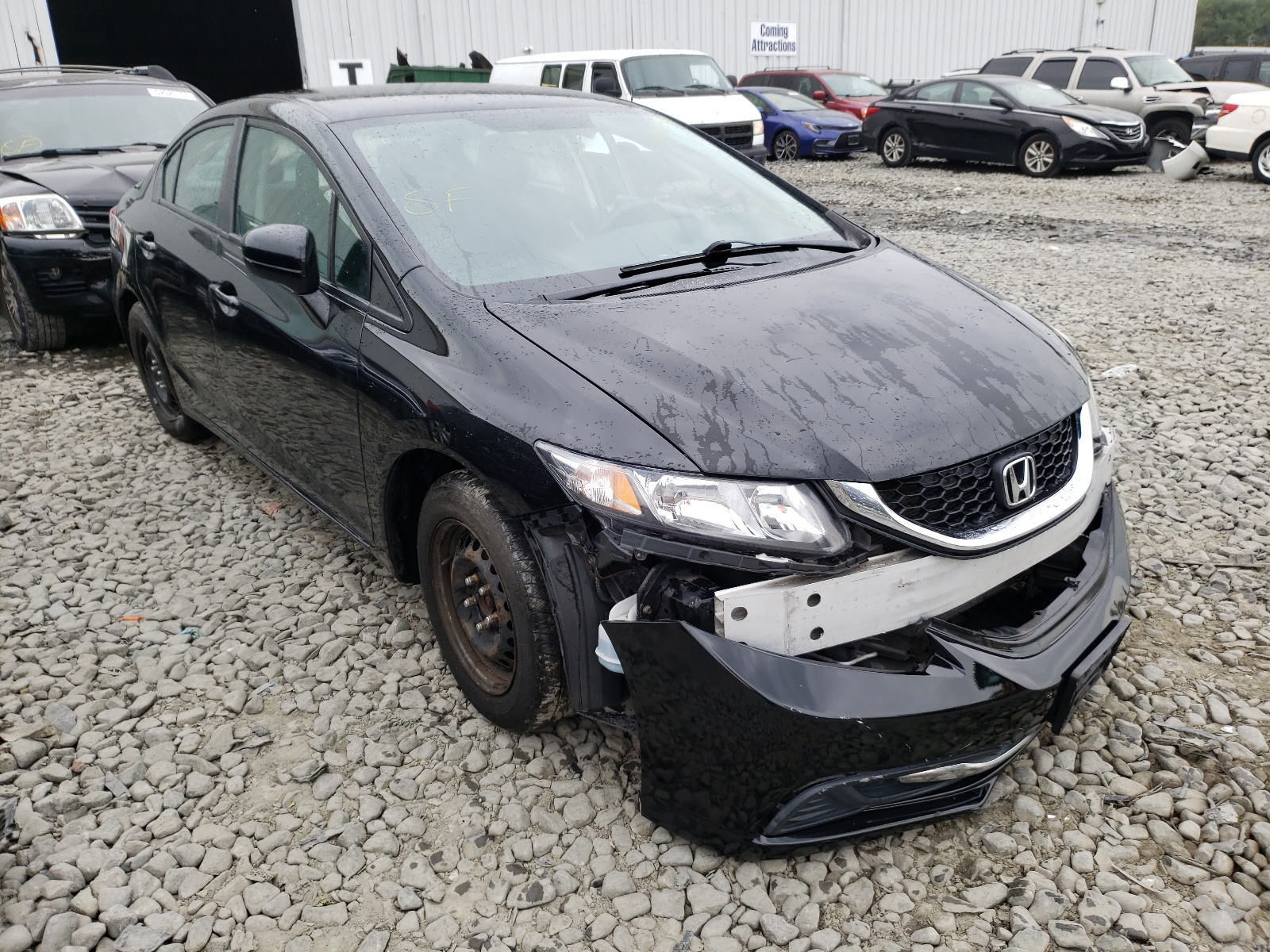 Photo 1 from auction – 2014 HONDA CIVIC LX with VIN 2HGFB2F50EH555361