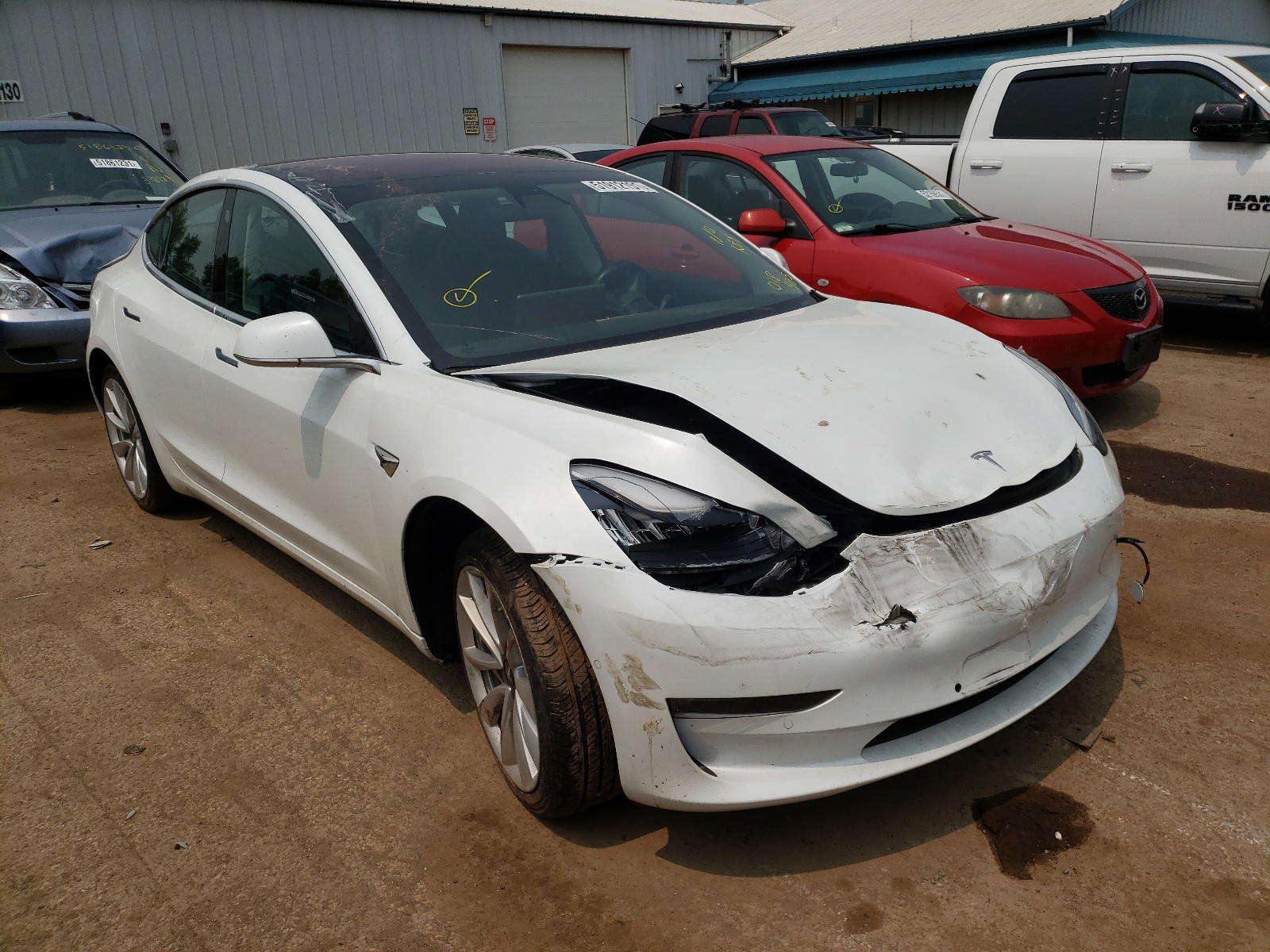 TESLA MODEL 3 2018 with VIN 5YJ3E1EA3JF018405 - Photo from auction