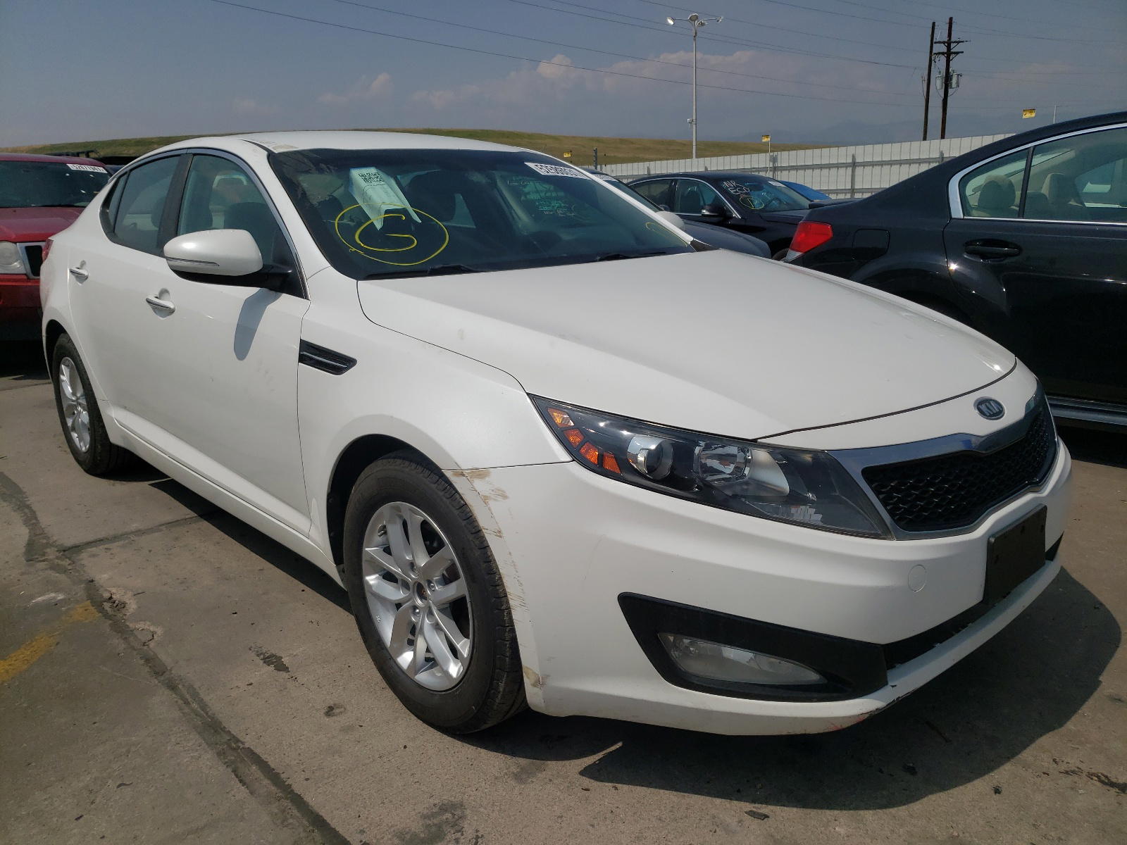 KIA OPTIMA LX 2012 with VIN KNAGM4A71C5273166 - Photo from auction