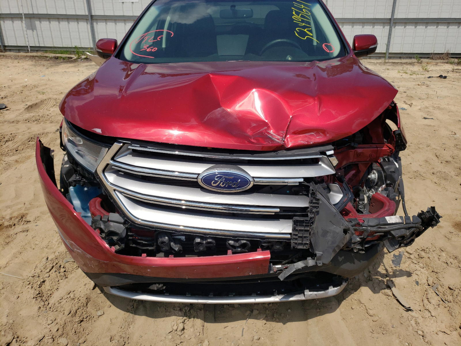 Photo 7 from auction – 2017 FORD EDGE SEL with VIN 2FMPK4J8XHBB55570