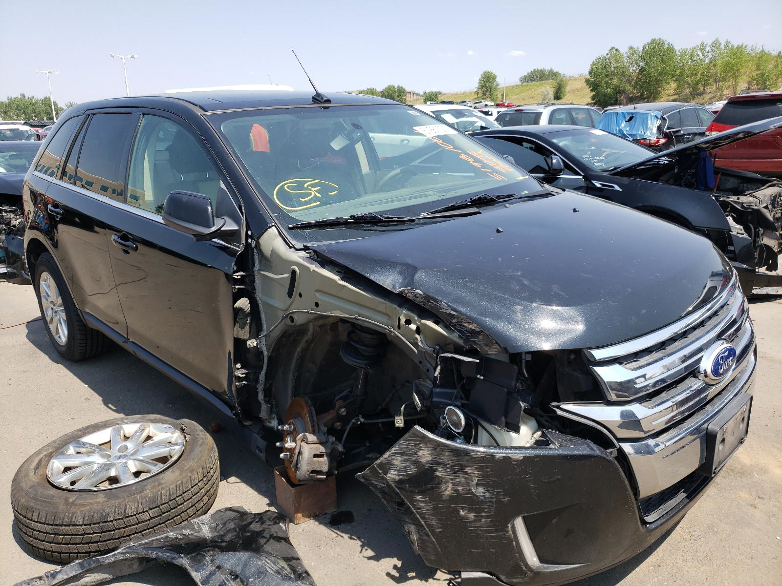 FORD EDGE LIMIT 2014 with VIN 2FMDK4KCXEBB00537 - Photo from auction
