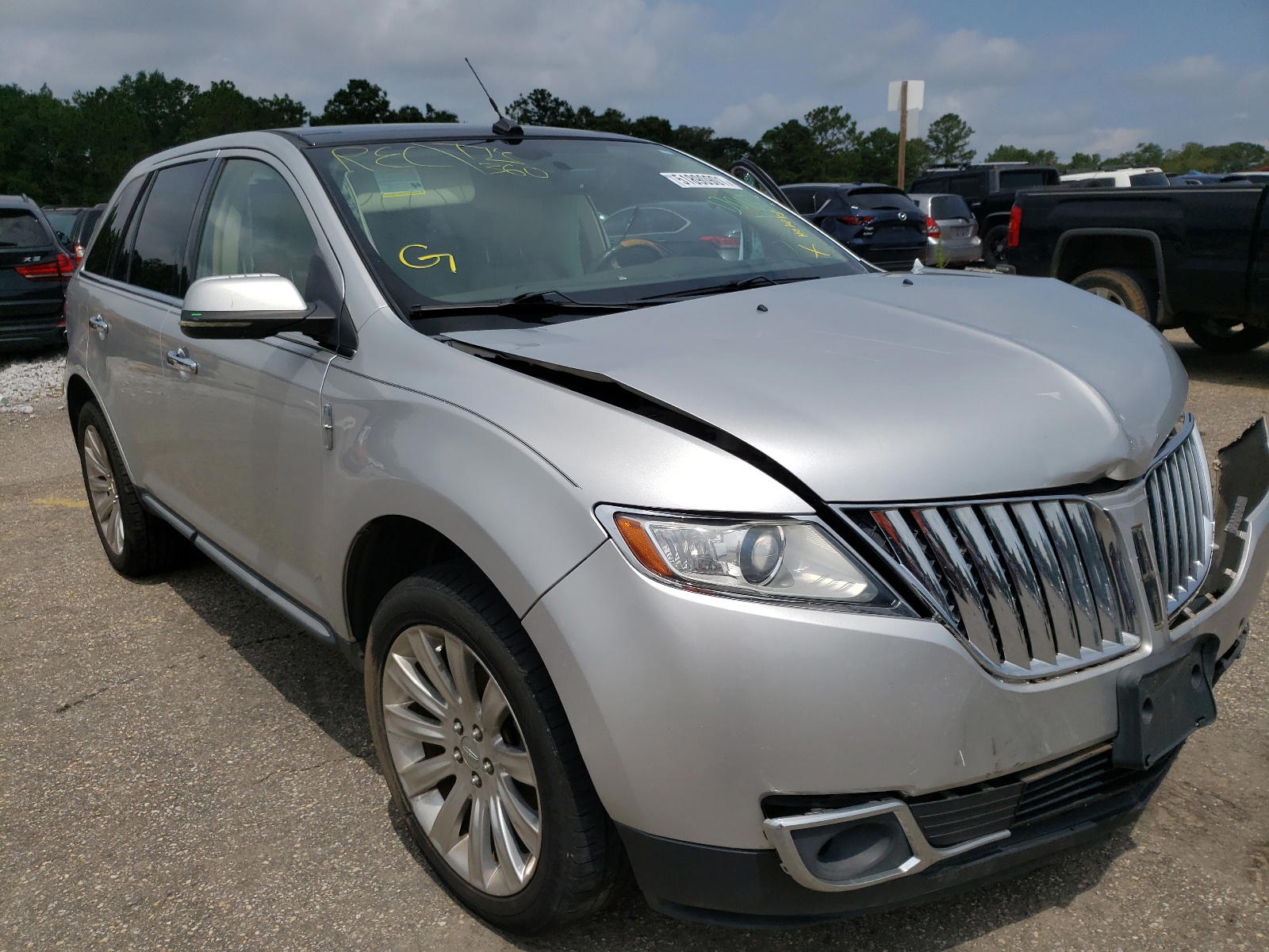 LINCOLN MKX 2012 with VIN 2LMDJ6JK0CBL11075 - Photo from auction