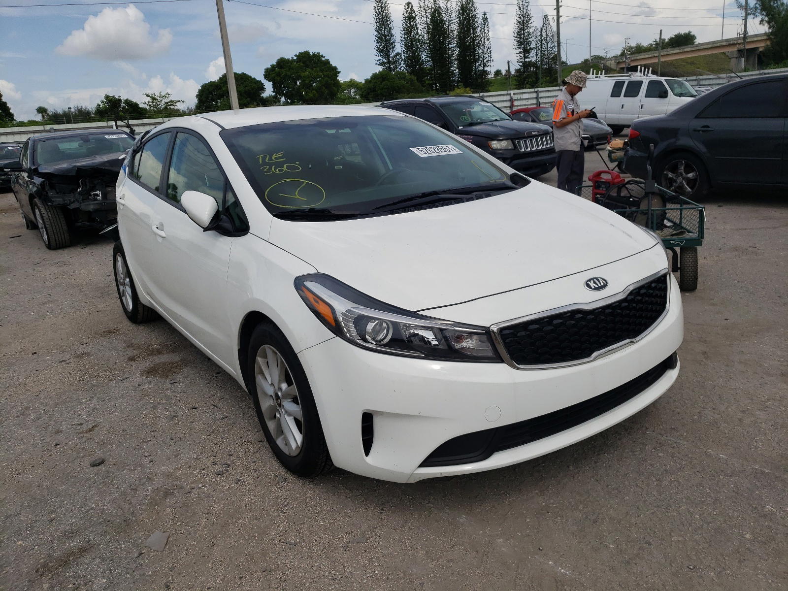 KIA FORTE LX 2017 with VIN 3KPFL4A79HE052010 - Photo from auction