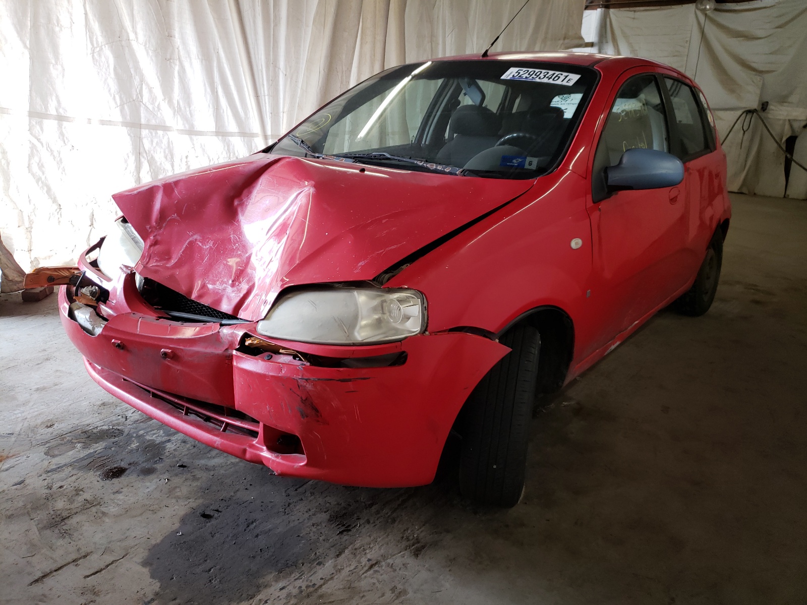 Photo 2 from auction – 2007 CHEVROLET AVEO with VIN KL1TD666X7B710660