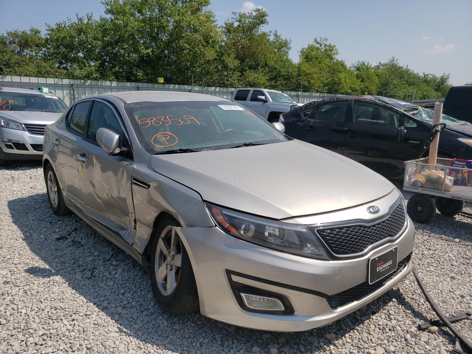 KIA OPTIMA LX 2015 with VIN KNAGM4A74F5583509 - Photo from auction