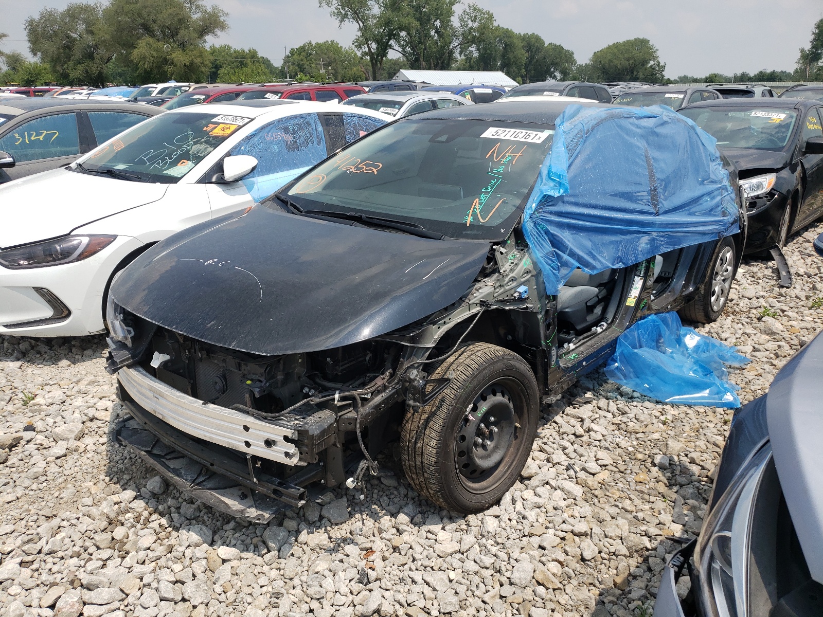 Photo 2 from auction – 2021 TOYOTA COROLLA LE with VIN JTDEPMAE2MJ141252