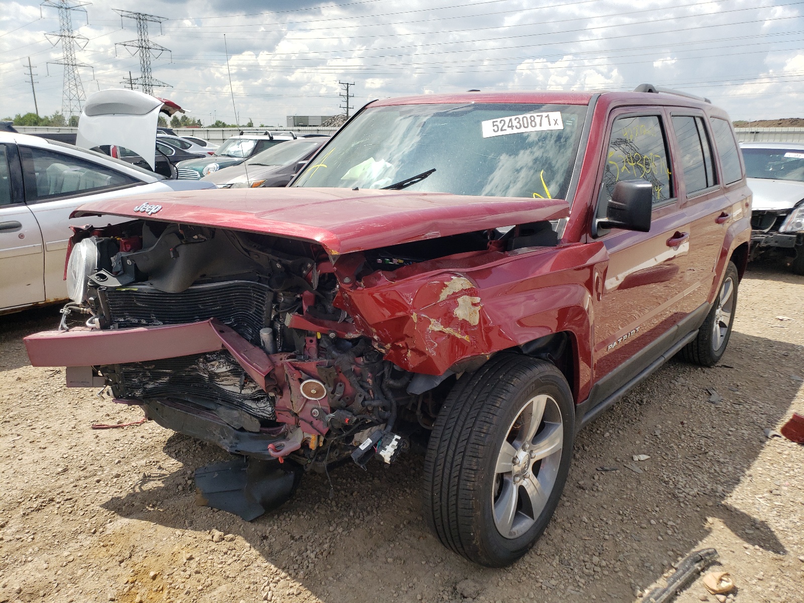 Photo 2 from auction – 2017 JEEP PATRIOT with VIN 1C4NJPFA3HD136767