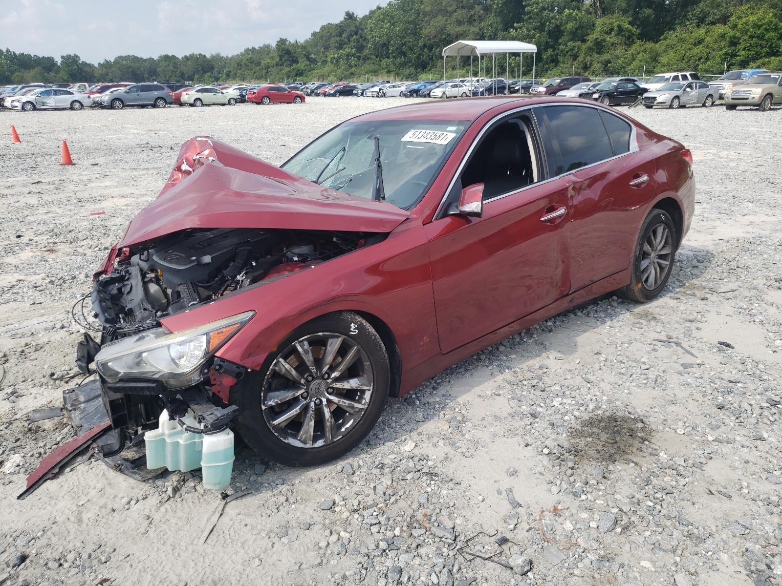 Photo 2 from auction – 2015 INFINITI Q50 BASE with VIN JN1BV7AP0FM336671