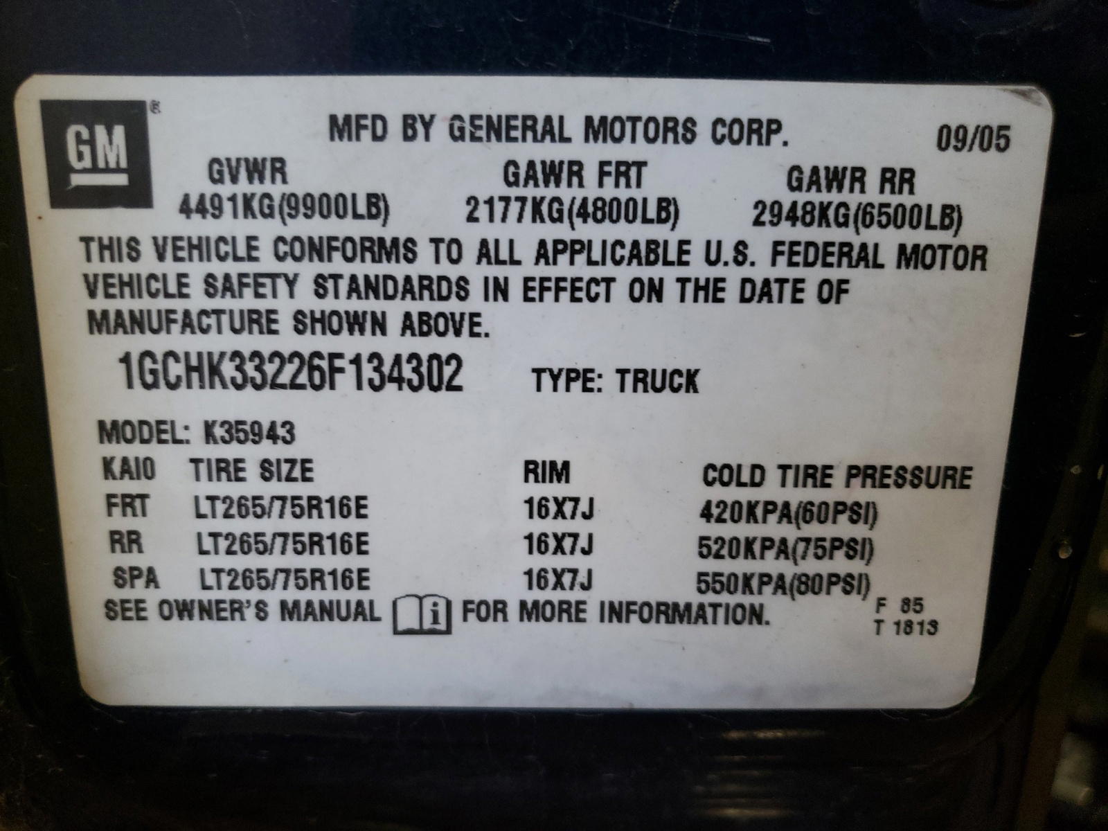 Photo 10 from auction – 2006 CHEVROLET SILVERADO with VIN 1GCHK33226F134302