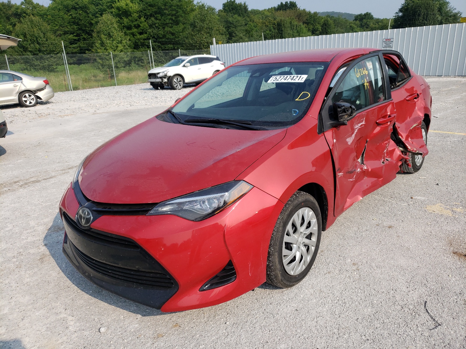 Photo 2 from auction – 2017 TOYOTA COROLLA L with VIN 5YFBURHE0HP660056